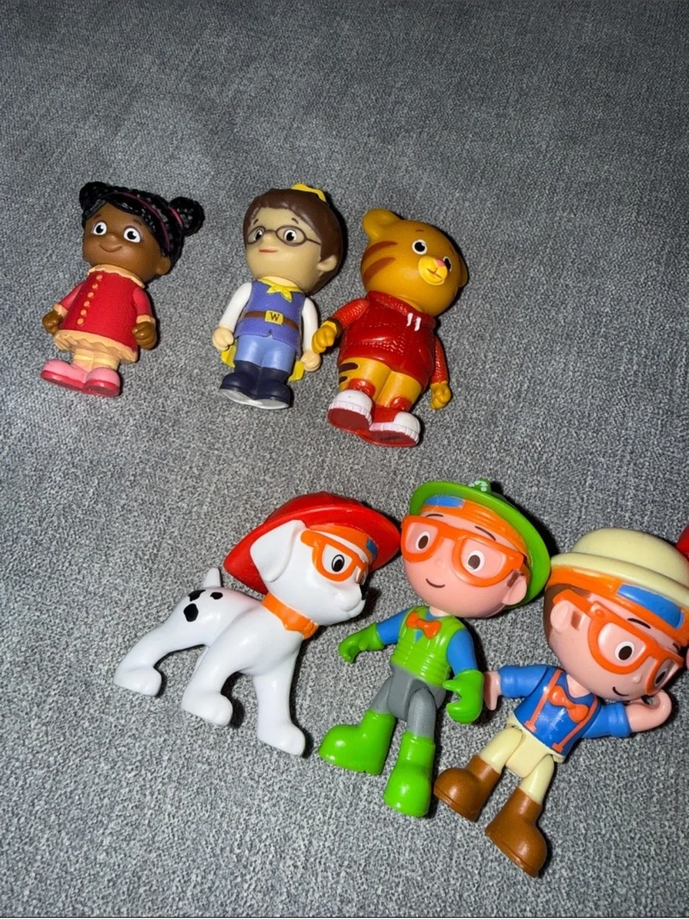 Blippi & Daniel Tiger Figurines Toy Lot